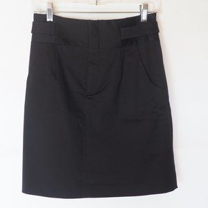Club Monaco Black Pencil Mini Skirt